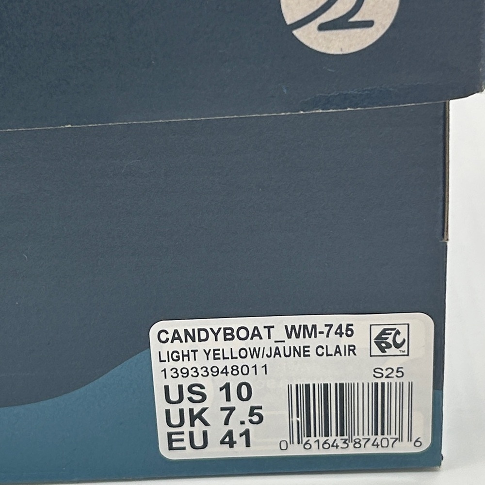 Sperry Candy Boat WM-745 Women’s Sneakers Light Yellow Size 10 New With Box - Picture 12 of 12